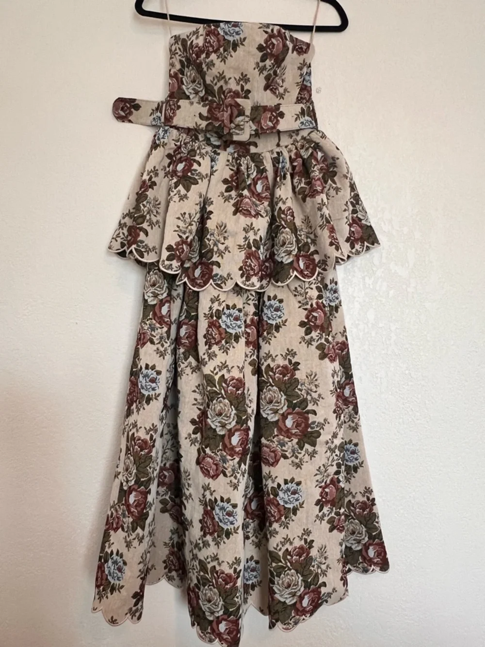 Mable Floral Tapestry Strapless Dress - Picture 2 of 7